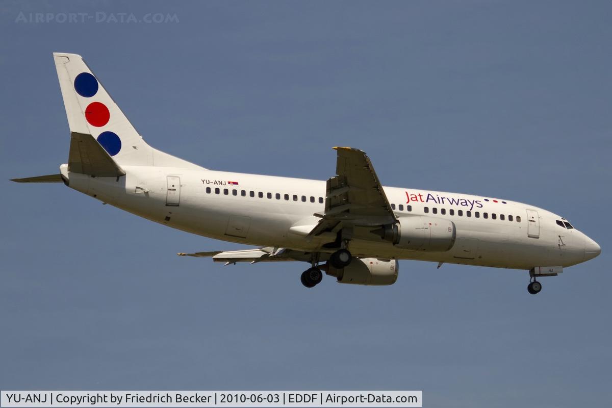 YU-ANJ, 1986 Boeing 737-3H9 C/N 23714/1305, on final RW07R