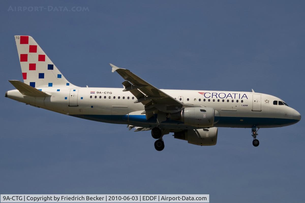 9A-CTG, 1998 Airbus A319-112 C/N 767, on final RW07R