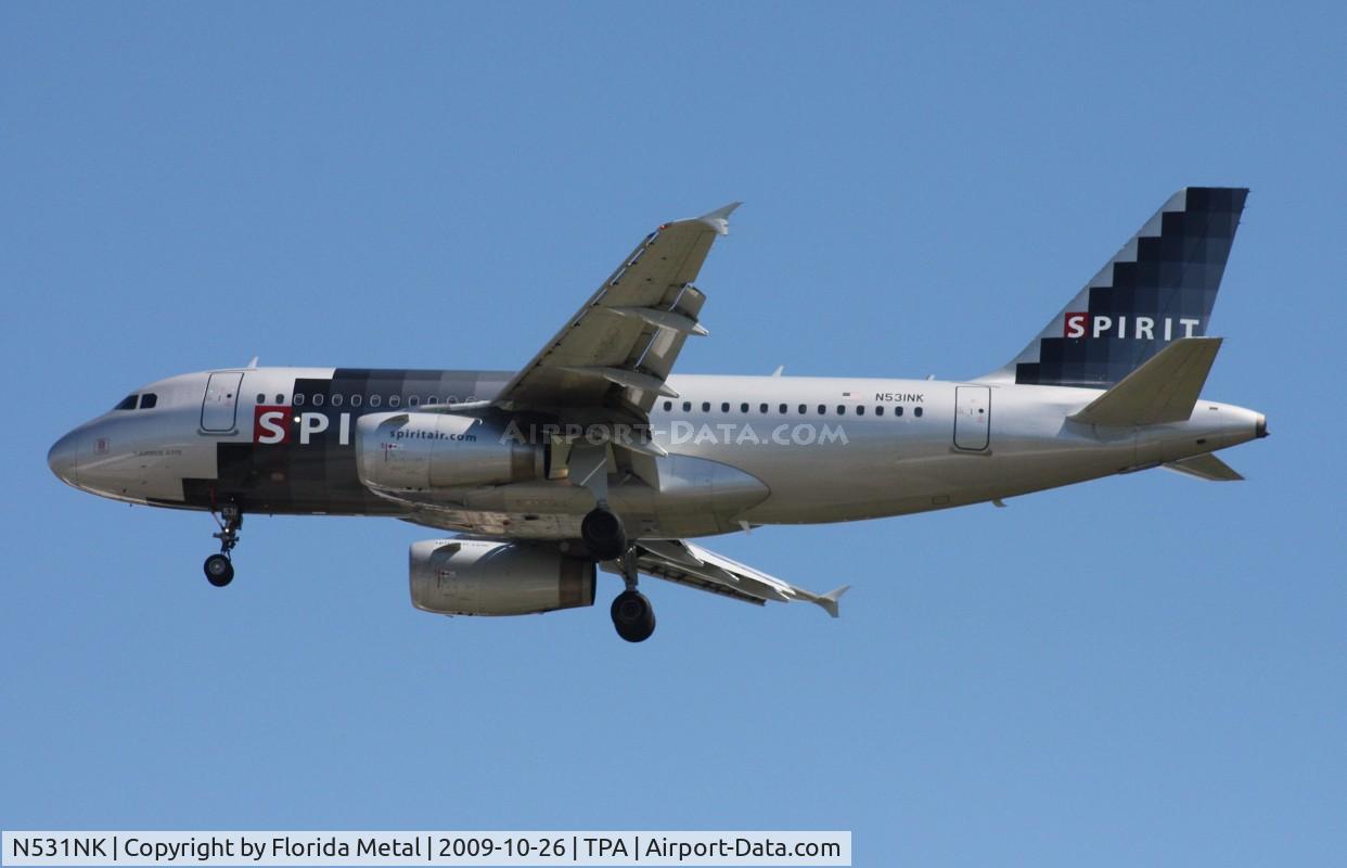 N531NK, 2007 Airbus A319-132 C/N 3026, Spirit A319