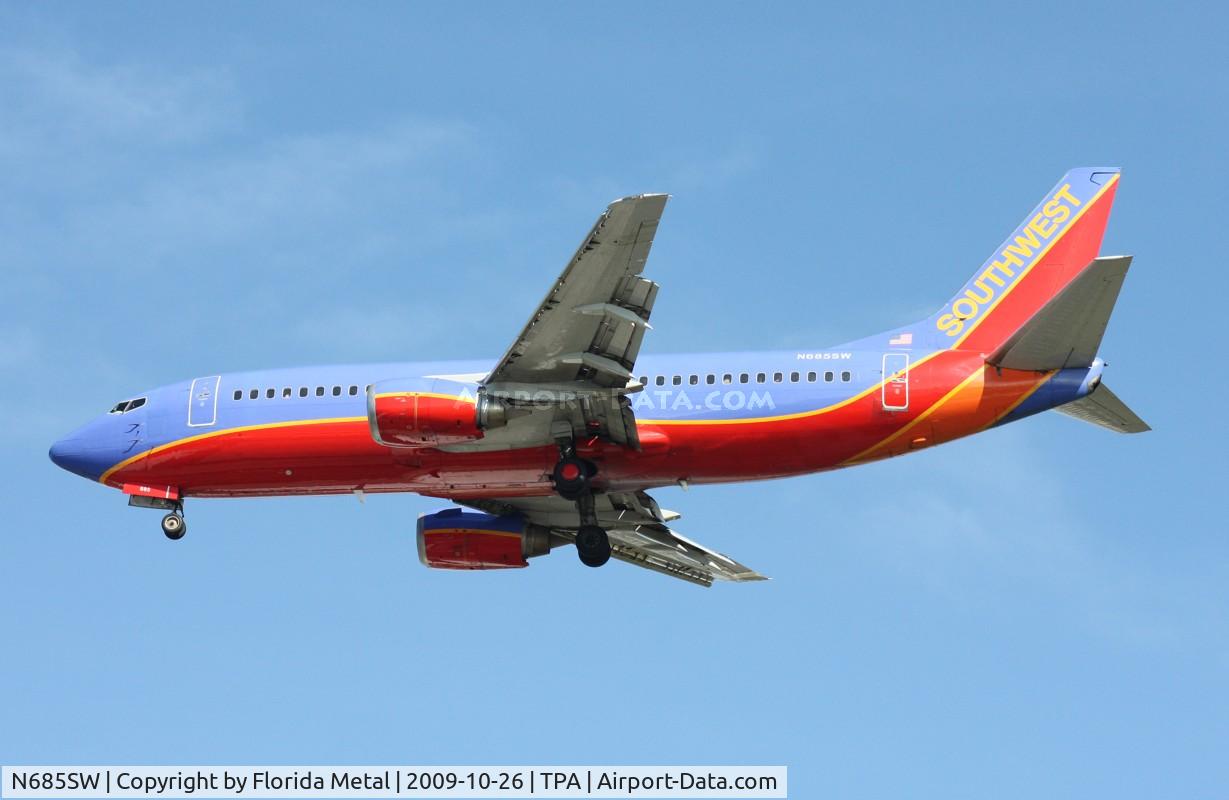 N685SW, 1986 Boeing 737-3Q8 C/N 23401, Southwest 737-300