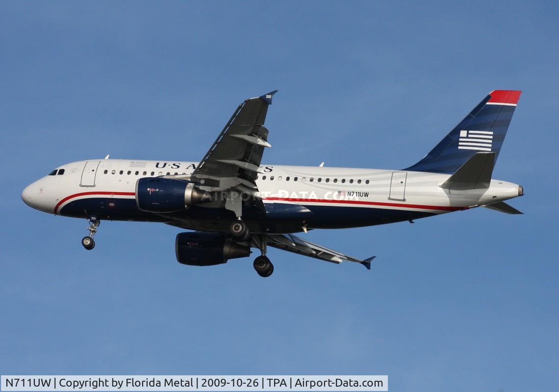 N711UW, 1999 Airbus A319-112 C/N 1033, US Airways A319