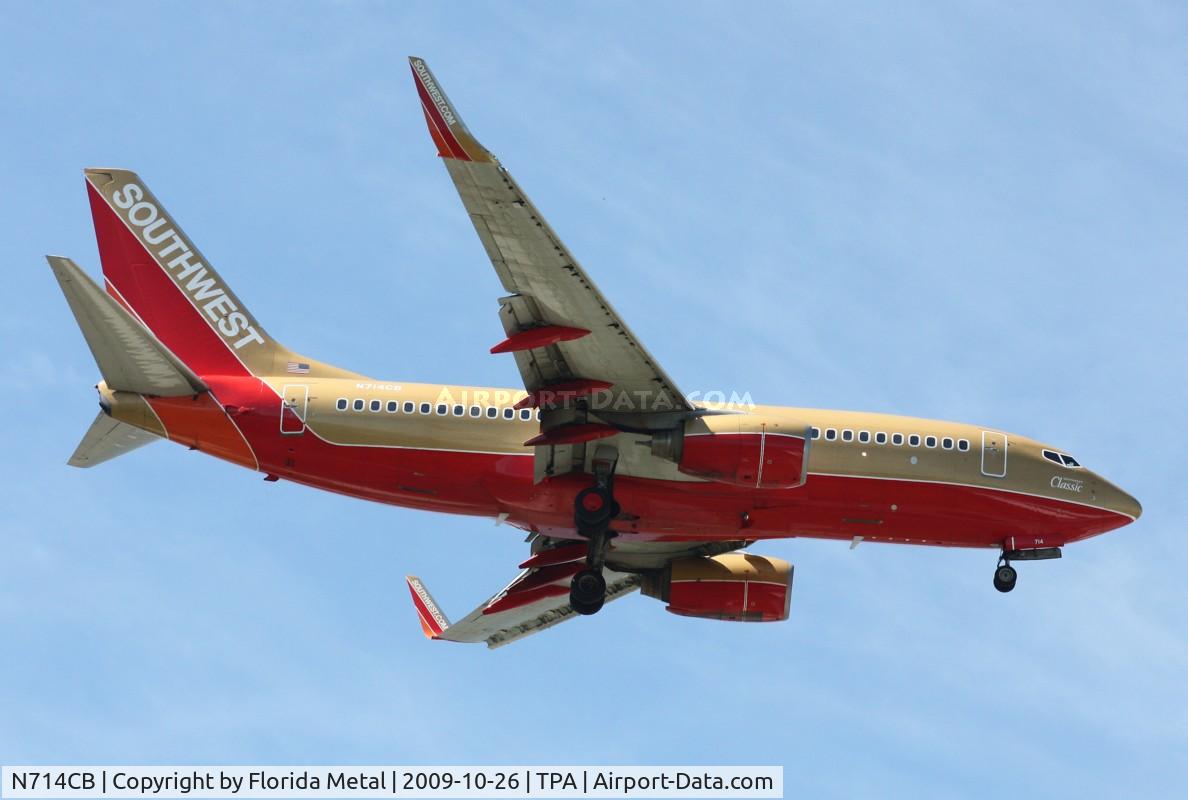 N714CB, 1998 Boeing 737-7H4 C/N 27848, Southwest 737-700