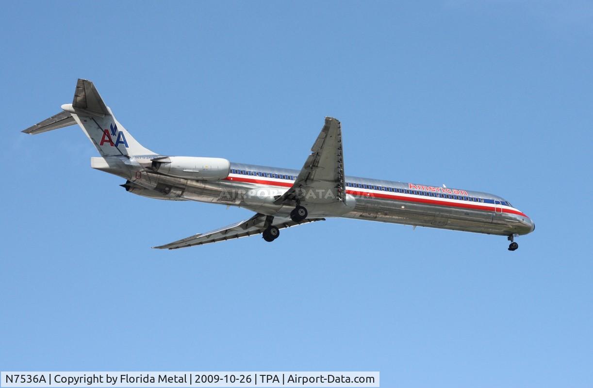 N7536A, 1990 McDonnell Douglas MD-82 (DC-9-82) C/N 49990, American MD-82