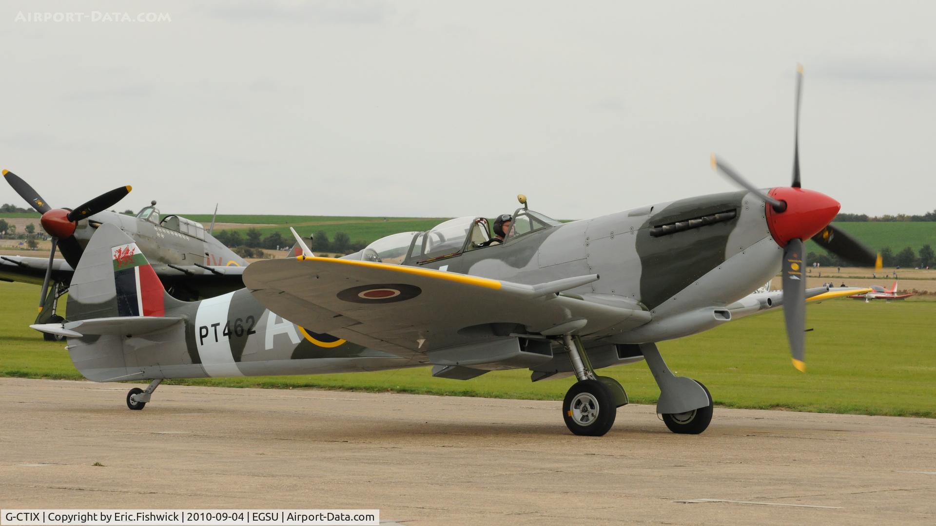 G-CTIX, 1944 Supermarine 509 Spitfire TR.IX (HF.IXe) C/N Not found G-CTIX, 3. PT462 (Anthony Hodgson) at Duxford's wonderful Battle of Britain Air Display 2010