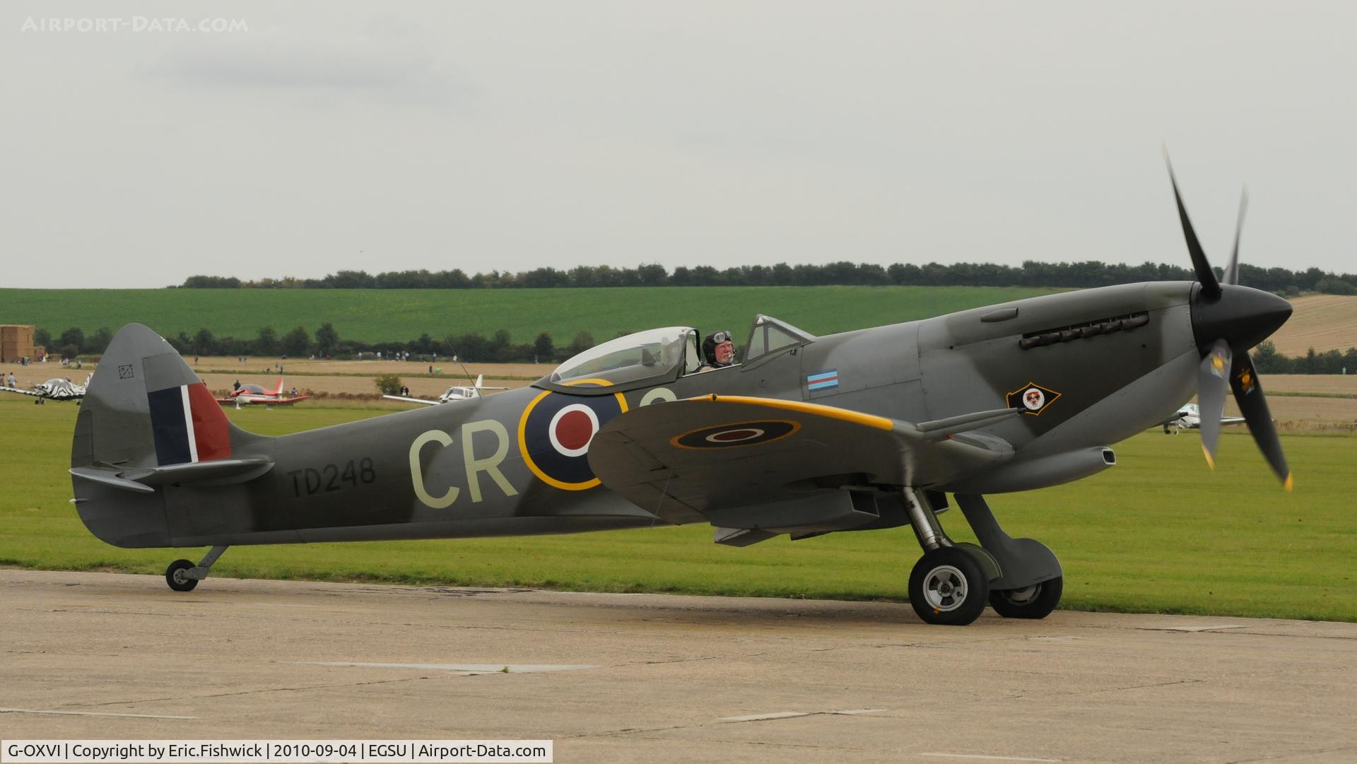 G-OXVI, 1945 Supermarine 361 Spitfire LF.XVIe C/N CBAF.IX.4262, 2. TD248 (Spitfire Limited) at Duxford's wonderful Battle of Britain Air Display 2010