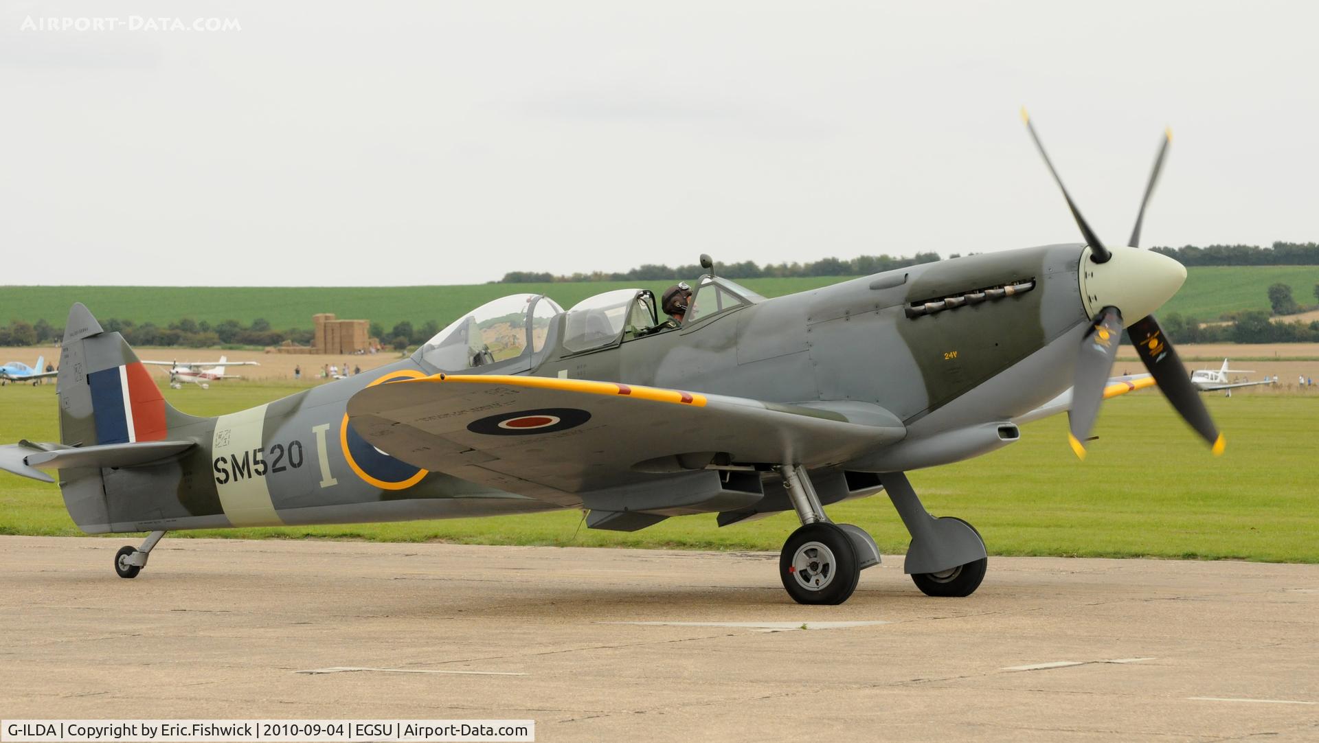 G-ILDA, 1944 Supermarine 509 Spitfire TR.IXc C/N CBAF.10164, 3. SM520 (Spitfire Display Limited) at Duxford's wonderful Battle of Britain Air Display 2010