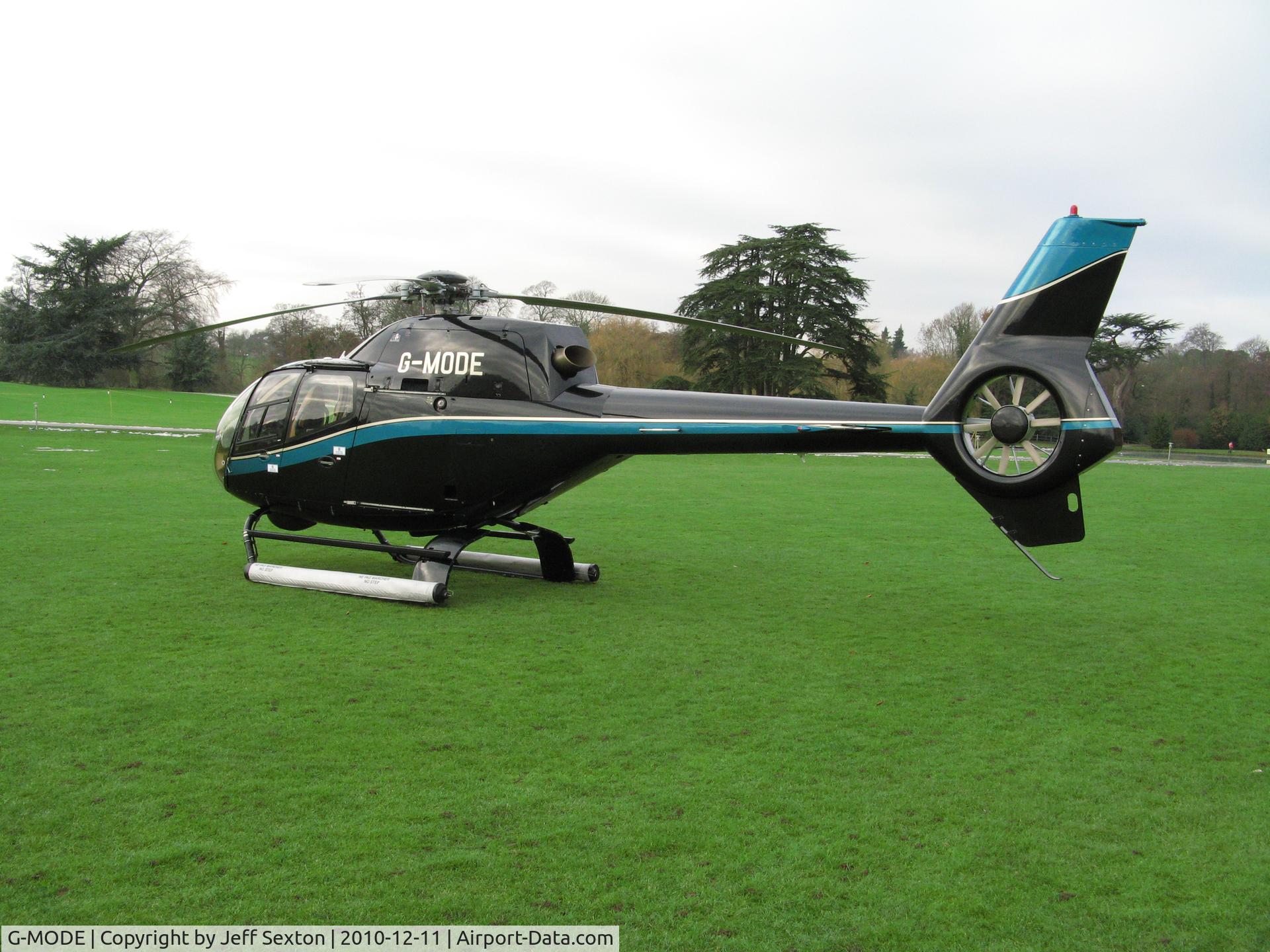 G-MODE, 2002 Eurocopter EC-120B Colibri C/N 1295, Parked at Leeds Castle, Nr. Maidstone, Kent UK