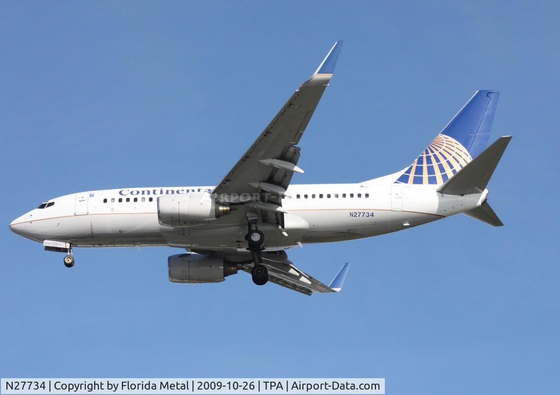 N27734, 1999 Boeing 737-724 C/N 28949, Continental 737-700