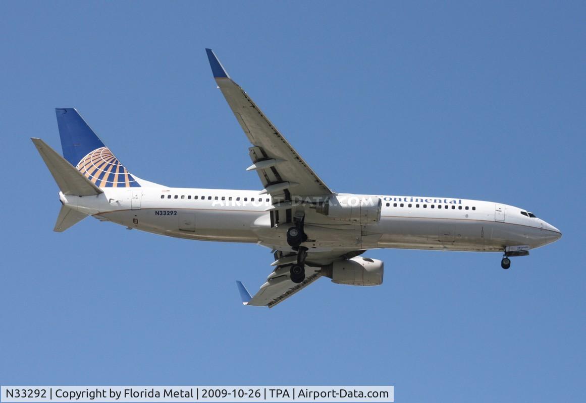 N33292, 2004 Boeing 737-824 C/N 33455, Continental 737-800