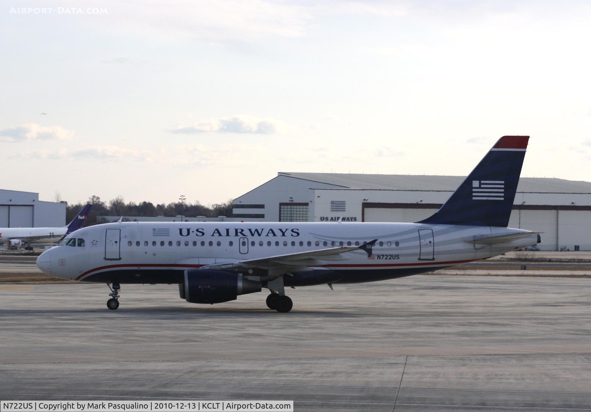 N722US, 1999 Airbus A319-112 C/N 1097, Airbus A319