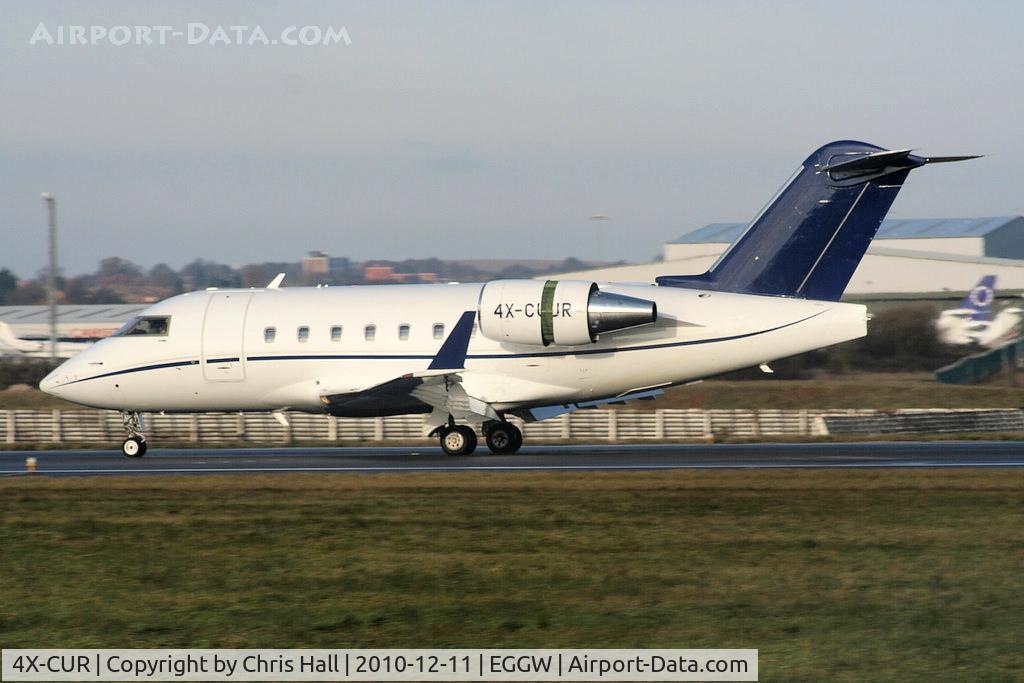 4X-CUR, 2006 Bombardier Challenger 604 (CL-600-2B16) C/N 5645, Ray Aviation Challenger 604 landing on RW26