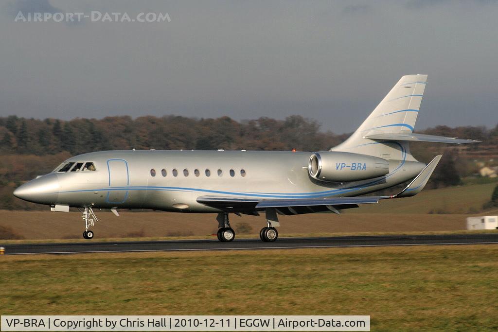 VP-BRA, 2007 Dassault Falcon 2000LX C/N 133, Falcon 2000 landing on RW26
