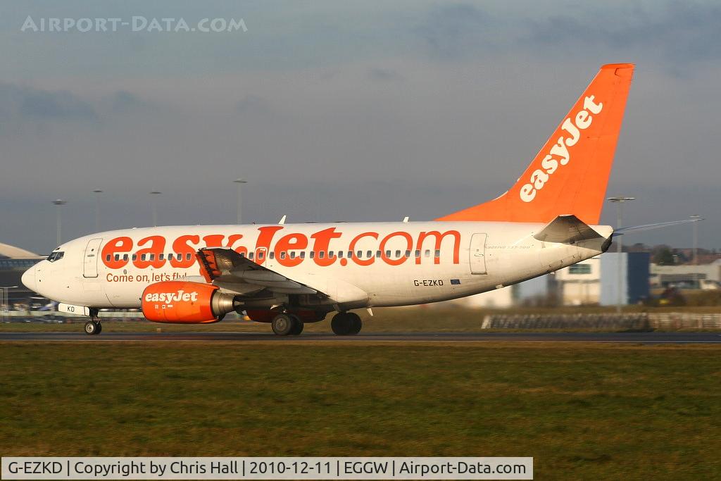 G-EZKD, 2004 Boeing 737-73V C/N 32425, easyJet B737 departing from RW26