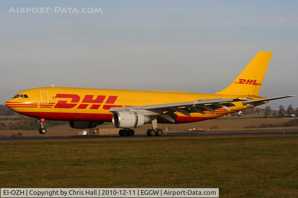 EI-OZH, 1982 Airbus A300B4-203(F) C/N 234, DHL A300 touching down on RW26