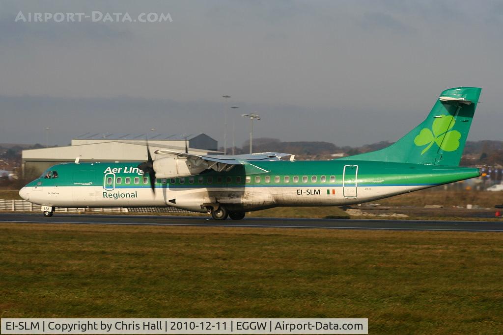 EI-SLM, 1994 ATR 72-212 C/N 413, Aer Lingus regional ATR72 departing from RW26