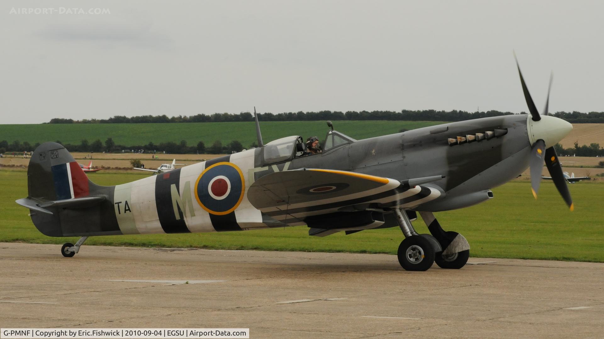 G-PMNF, 1944 Supermarine 361 Spitfire HF.IX C/N CBAF.10372, TA805 (The Kent Spitfire) at Duxford's wonderful Battle of Britain Air Display 2010