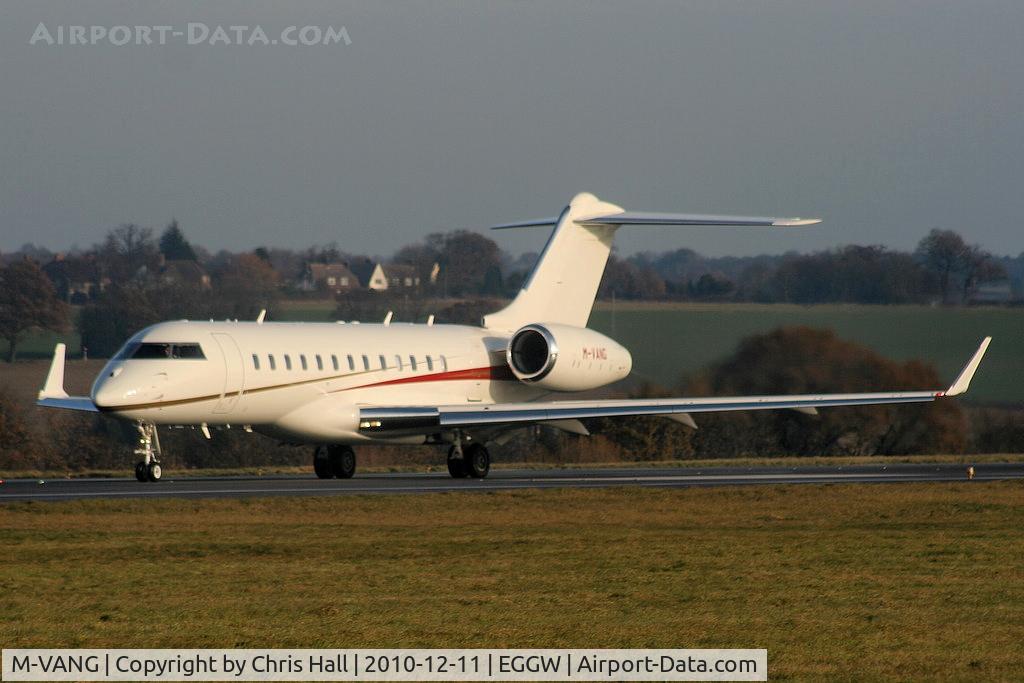 M-VANG, 2010 Bombardier BD-700-1A10 Global Express C/N 9349, Global Express departing from RW26