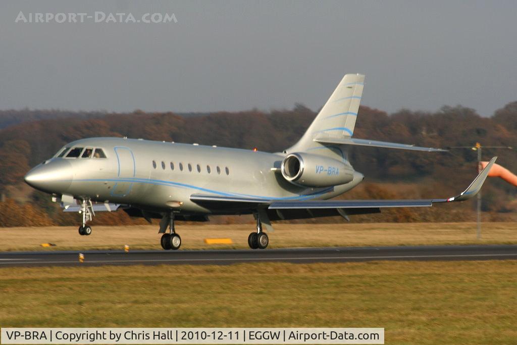 VP-BRA, 2007 Dassault Falcon 2000LX C/N 133, Falcon 2000 landing on RW26