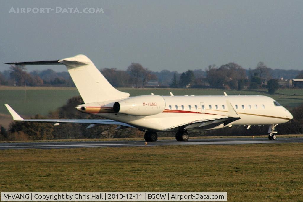 M-VANG, 2010 Bombardier BD-700-1A10 Global Express C/N 9349, Global Express backtracking on RW26 before departure