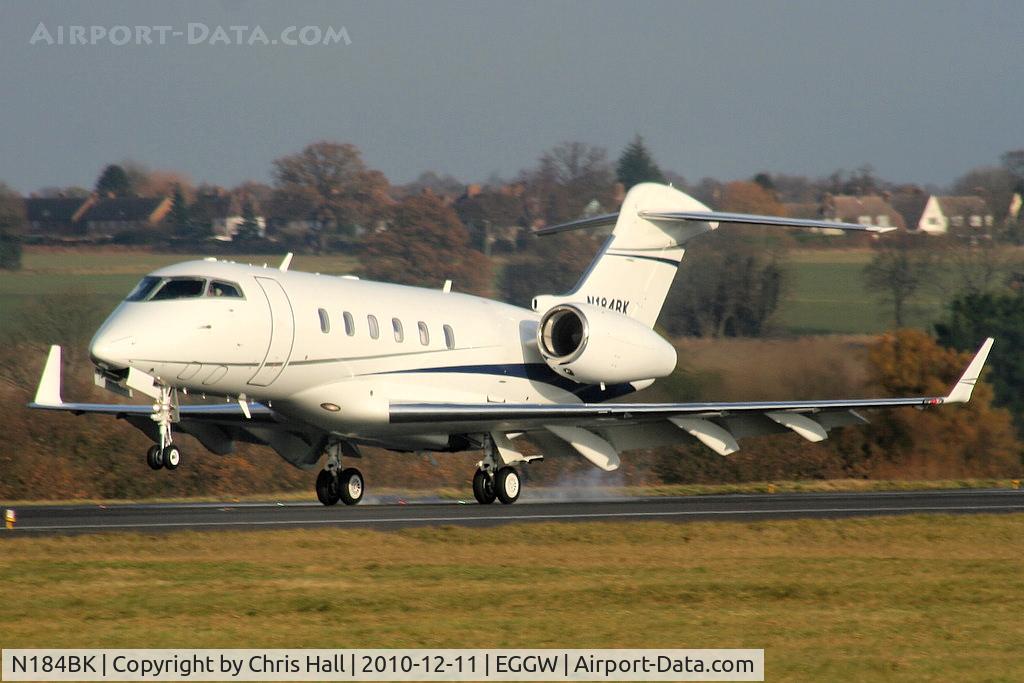 N184BK, 2008 Bombardier Challenger 300 (BD-100-1A10) C/N 20209, Latium 3 Inc Challenger 300 touching down on RW26