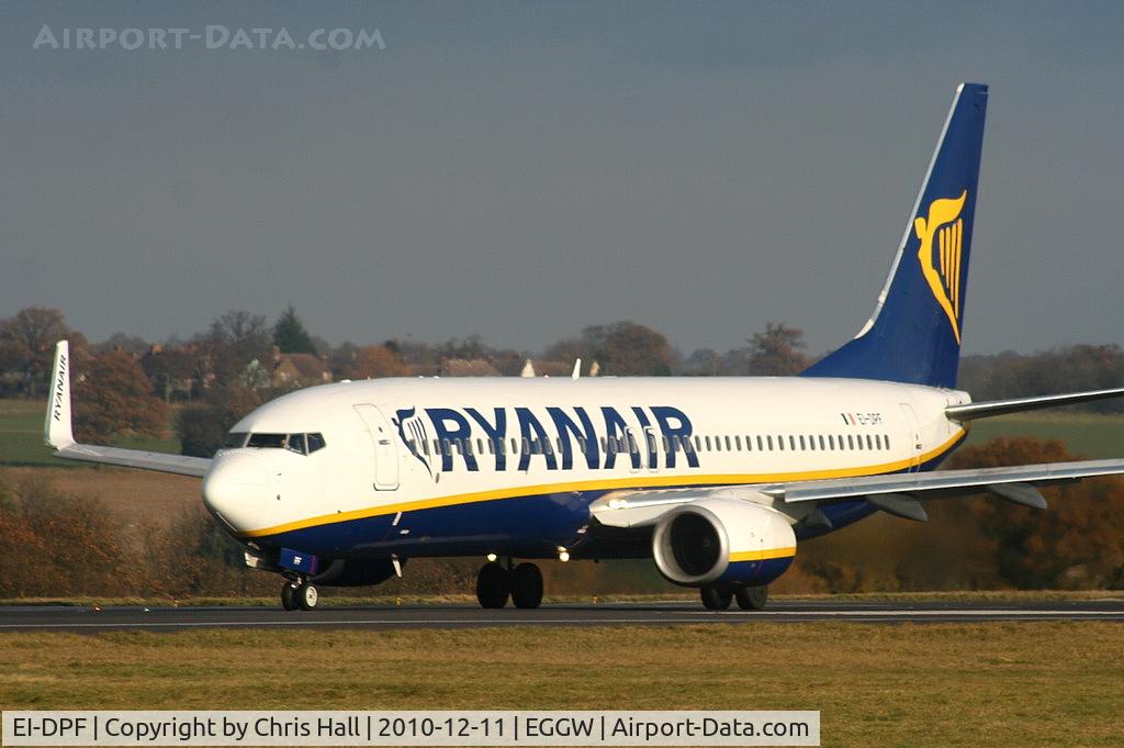 EI-DPF, 2007 Boeing 737-8AS C/N 33606, Ryanair B737 departing from RW26