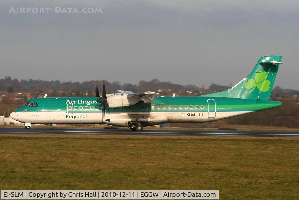 EI-SLM, 1994 ATR 72-212 C/N 413, Aer Lingus regional ATR72 landing on RW26