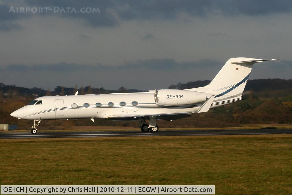 OE-ICH, 2007 Gulfstream Aerospace GIV-X (G450) C/N 4104, Global Jet Austria G450 departing from RW26