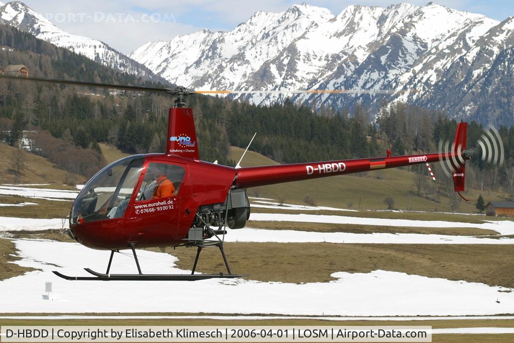 D-HBDD, 2004 Robinson R22 Beta II C/N 3710, at Mauterndorf airfield