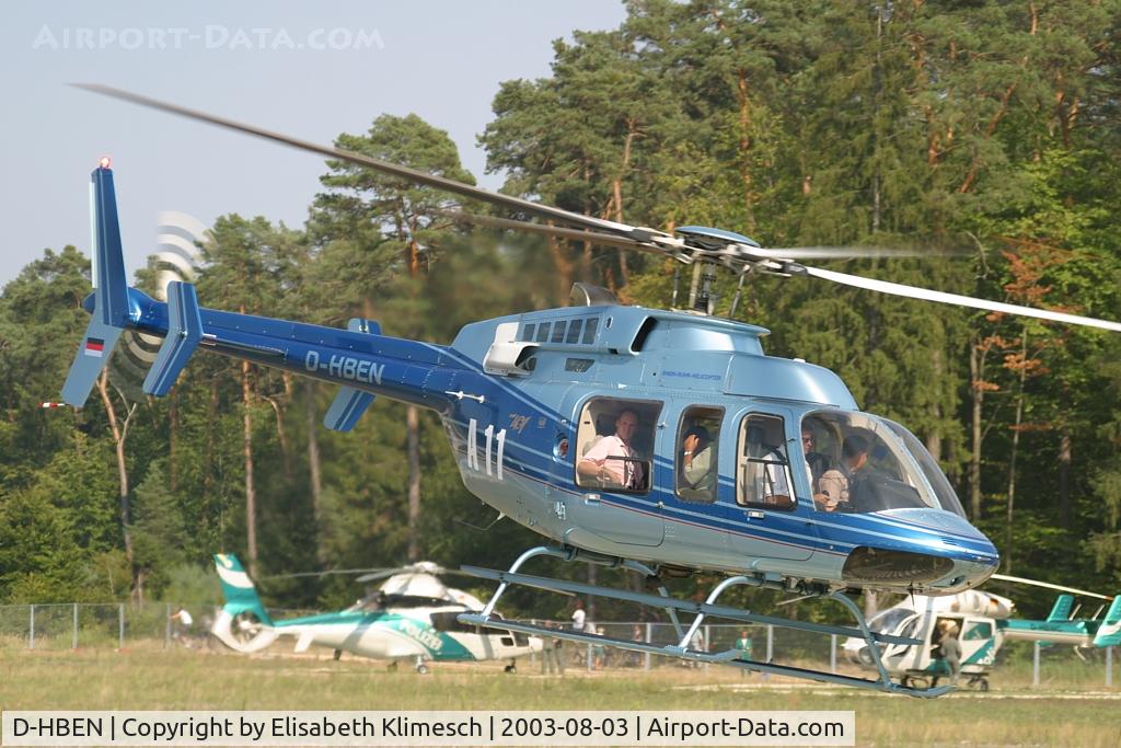 D-HBEN, 1997 Bell 407 C/N 53153, at Hockenheimring heliport