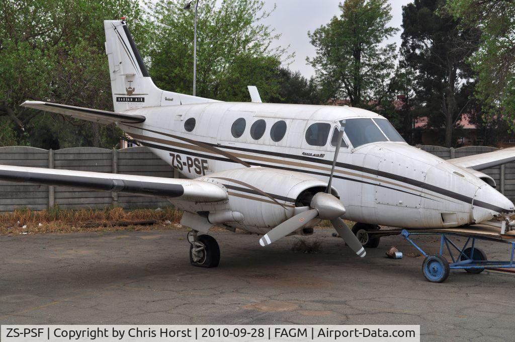 ZS-PSF, 1963 Beechcraft 65-80 Queenair C/N LD-132, damaged....