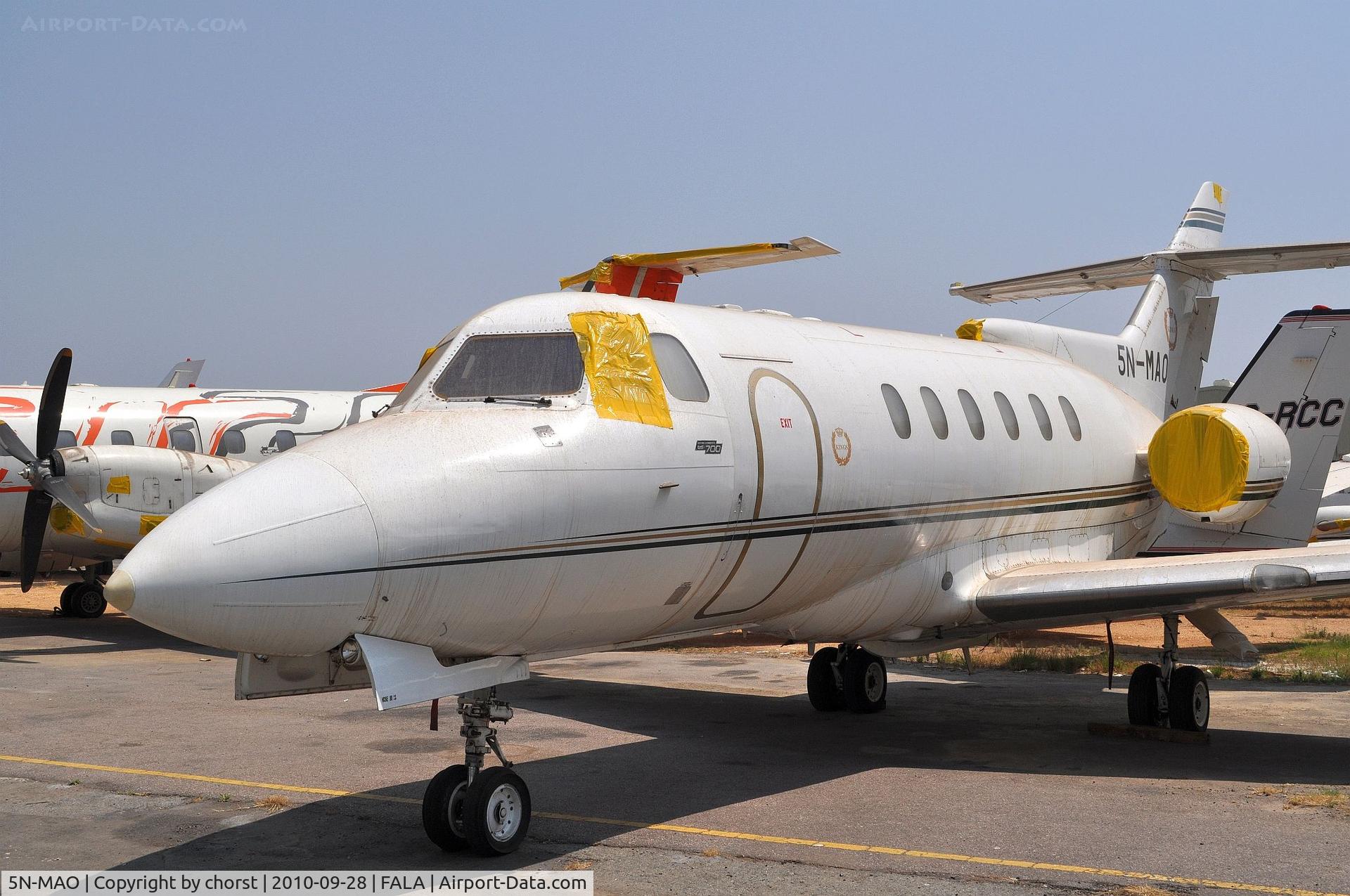 5N-MAO, 1982 Hawker Siddeley HS.125 Series 700A C/N 257186, stored..