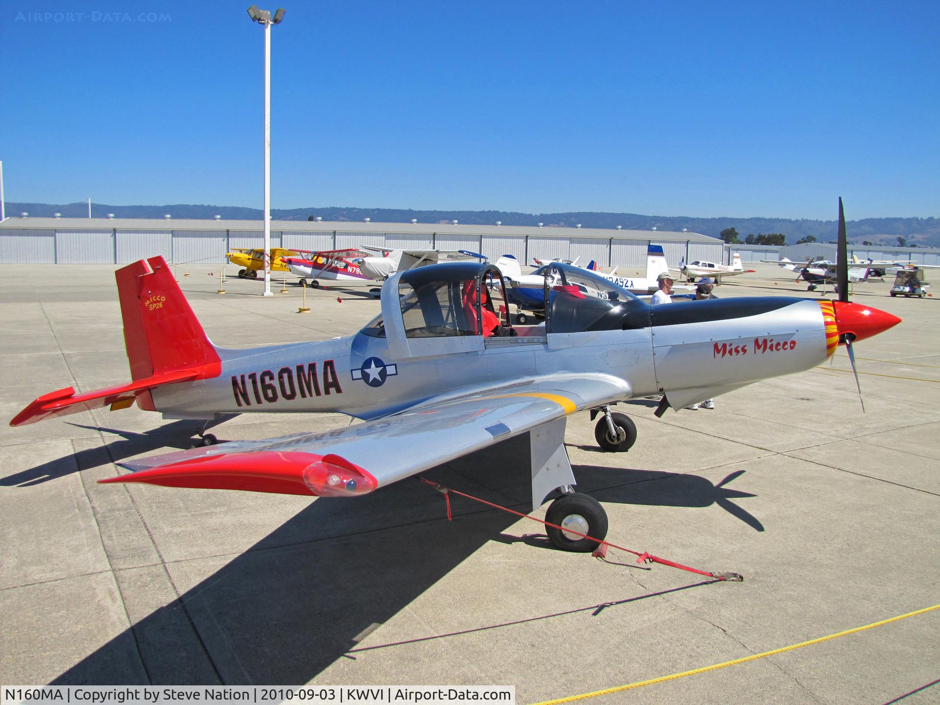 N160MA, 2001 Meyers MAC-145B C/N 260009, Locally-based 2001 Micco MAC-145B in pseudo-USAF markings 'Miss Micco'  @ 2010 Watsonville Fly-in