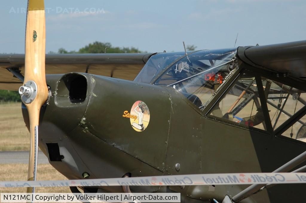 N121MC, 1944 Stinson L-5 Sentinel C/N 761684, Stinson button