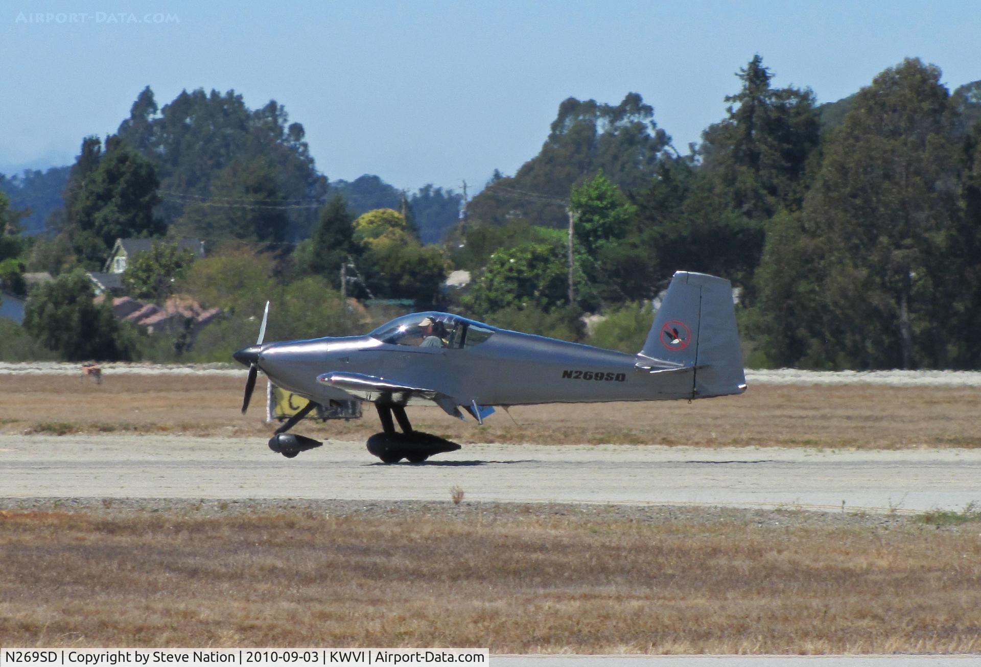 N269SD, Vans RV-7A C/N 73373, Farrel RV-7A landing @ 2010 Watsonville Fly-in