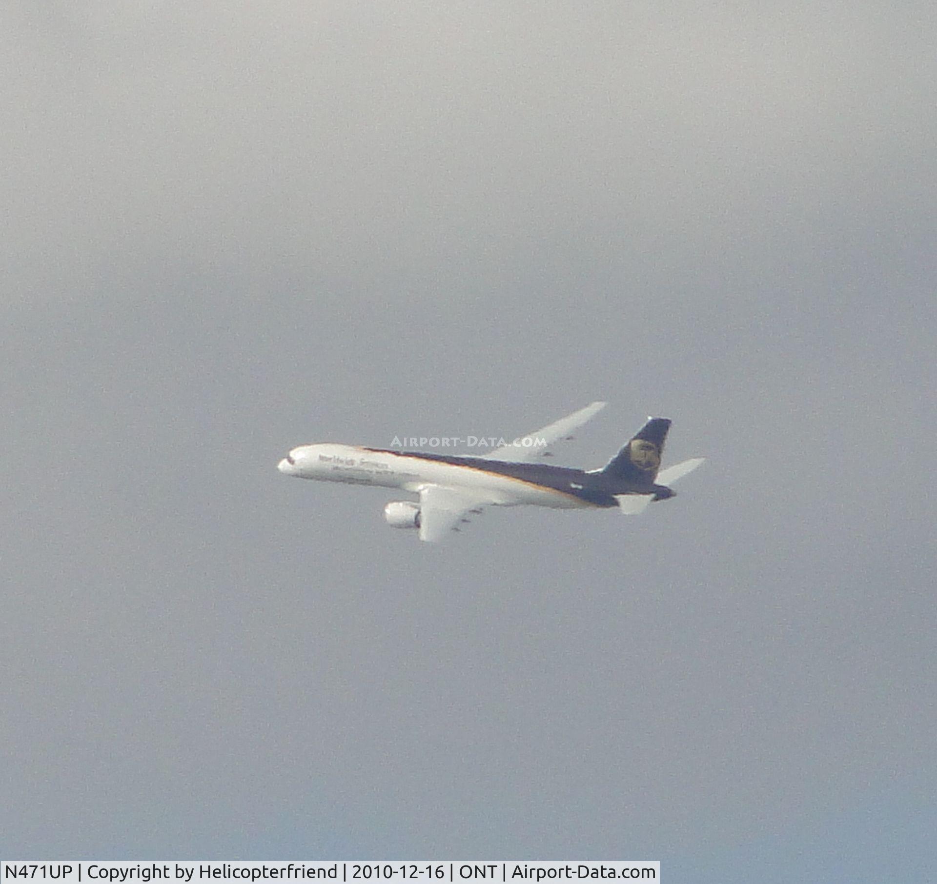 N471UP, 1998 Boeing 757-24APF C/N 28842, Flt 2188 turning east to head to Philadelphia, PA