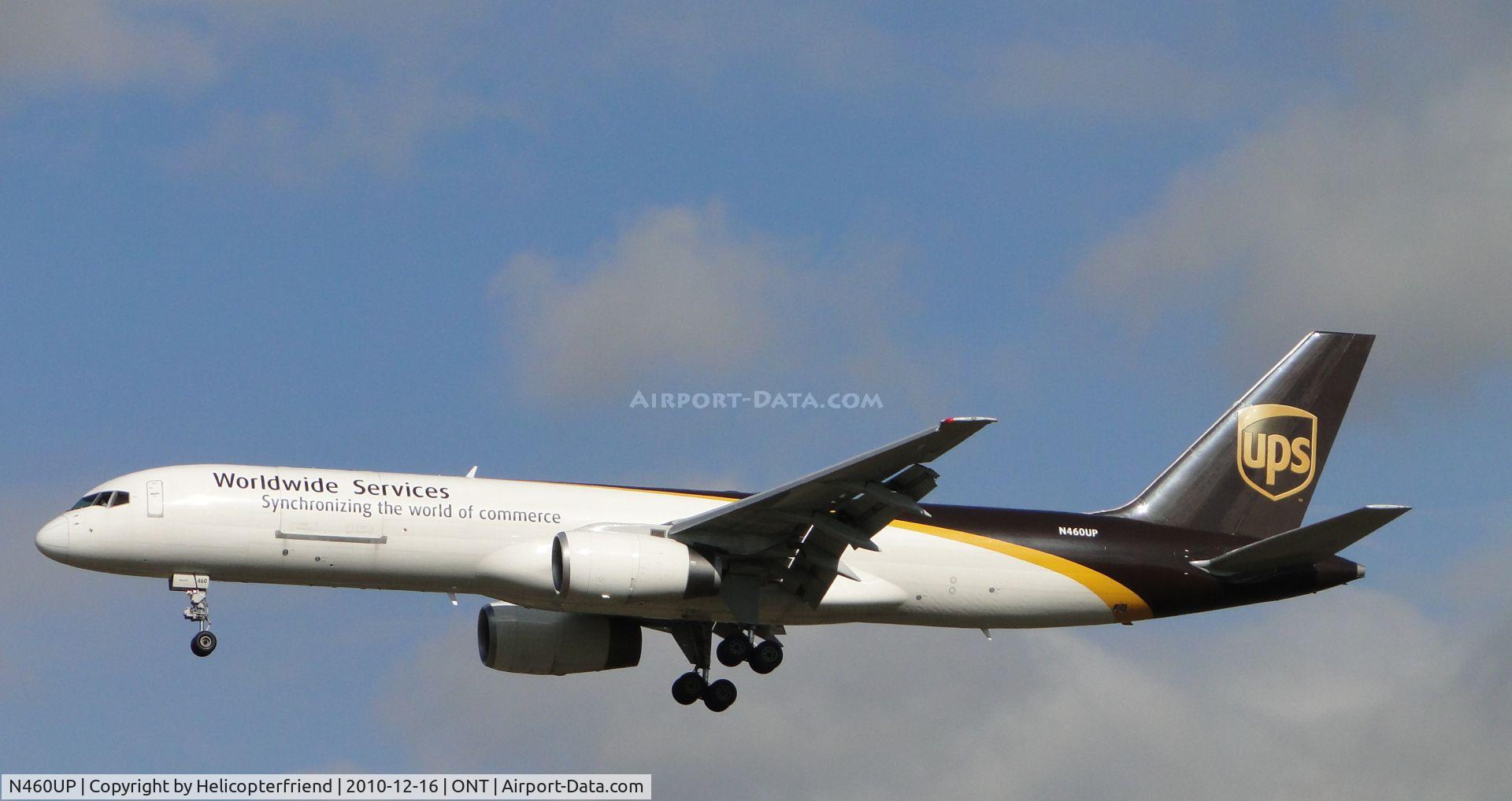 N460UP, 1996 Boeing 757-24APF C/N 25481, Flt 2069 on final to runway 26R from Providence, RI