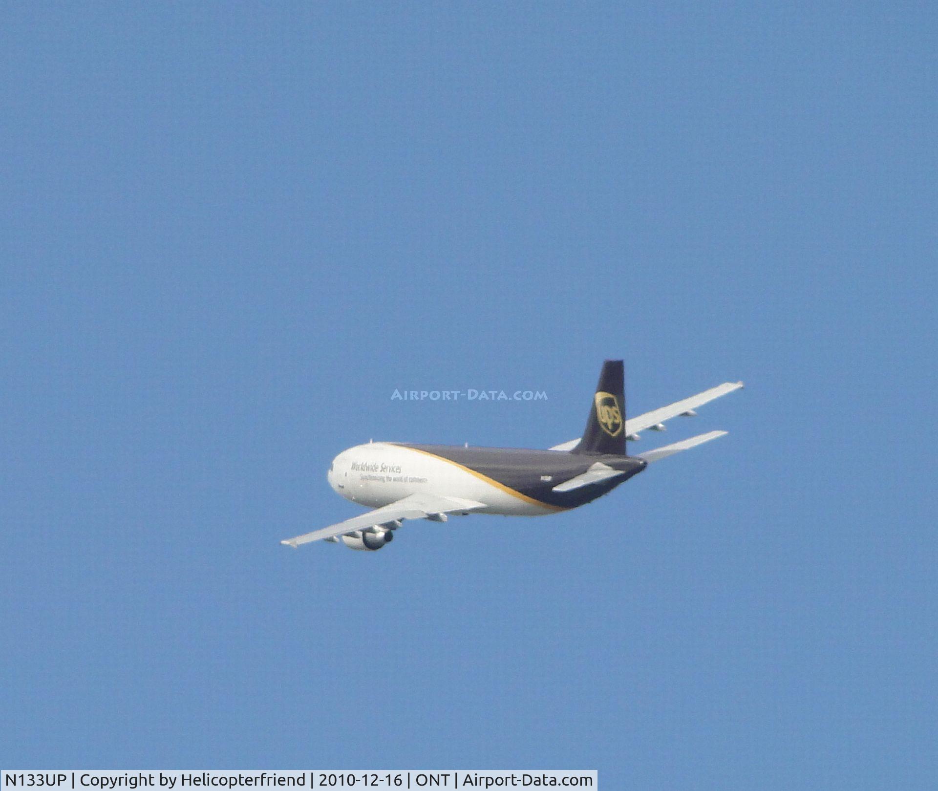N133UP, 2001 Airbus A300F4-622R C/N 816, Flt 2610 airbourne and preparing to turn east to head to Minneapolis, Mn