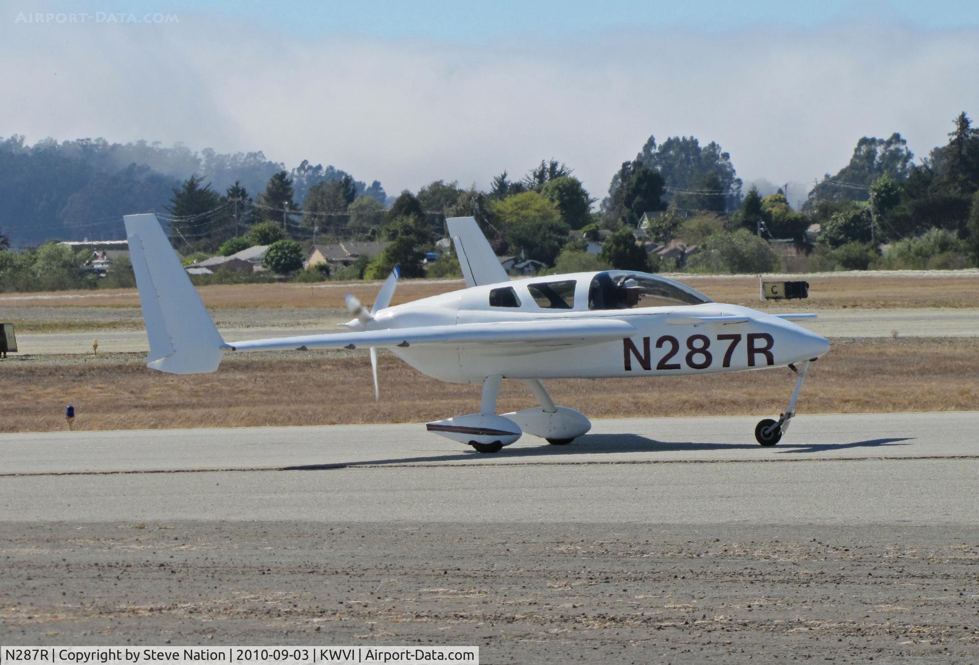 N287R, 2005 Co-Z Cozy Mark IV C/N 400, Locally-based 2005 Rose COZY MARK IV taxiing in @ 2010 Watsonville Fly-in
