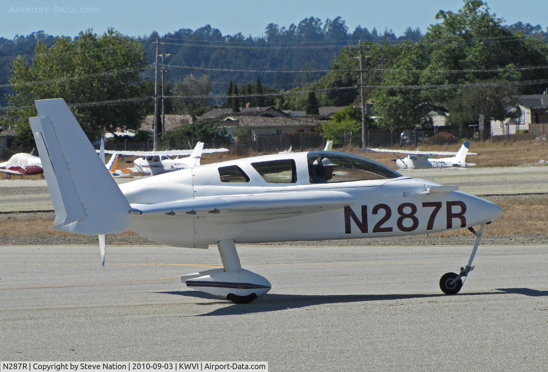 N287R, 2005 Co-Z Cozy Mark IV C/N 400, Locally-based 2005 Rose COZY MARK IV taxiing in @ 2010 Watsonville Fly-in