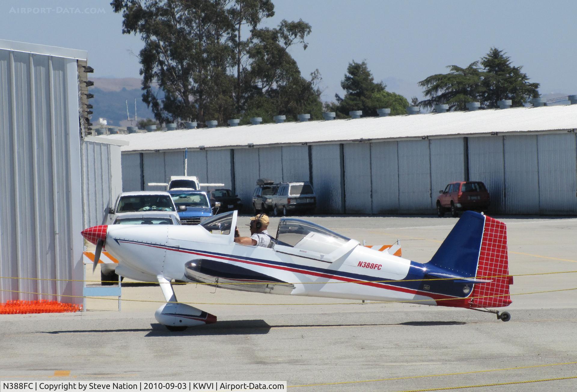 N388FC, 2001 Vans RV-6 C/N 25570, Bear Trap Enterprises (Coalinga, CA) 2001 Franklin Carter RV-6 taxiing out for circuit around the field @ 2010 Watsonville Fly-in