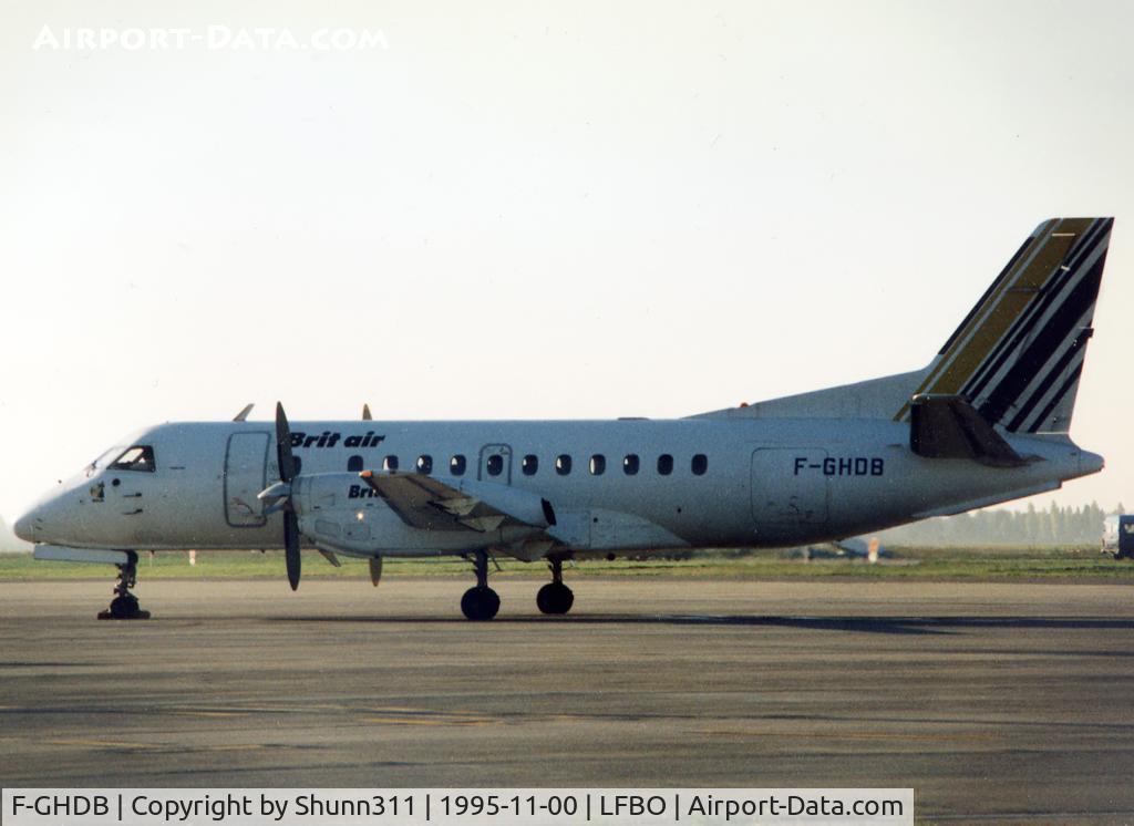 F-GHDB, 1988 Saab 340A C/N 340A-117, Parked at the Terminal...