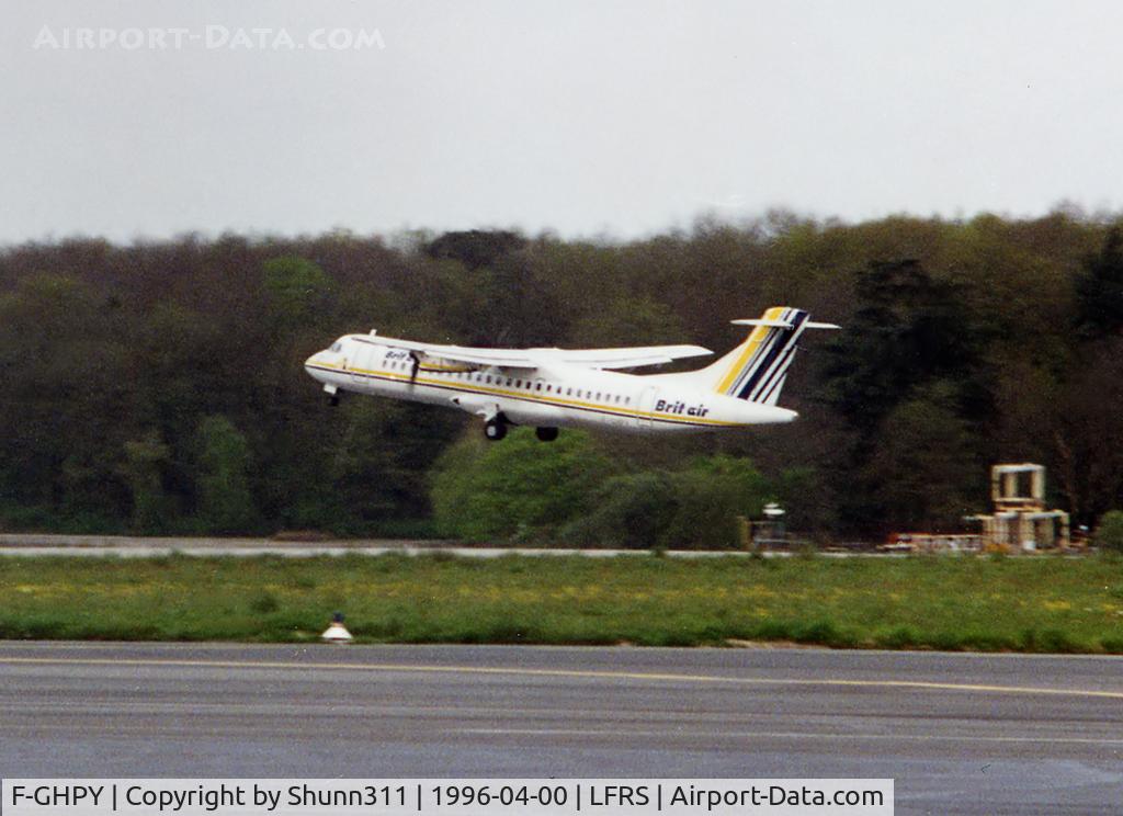 F-GHPY, 1991 ATR 72-201 C/N 234, On landing...