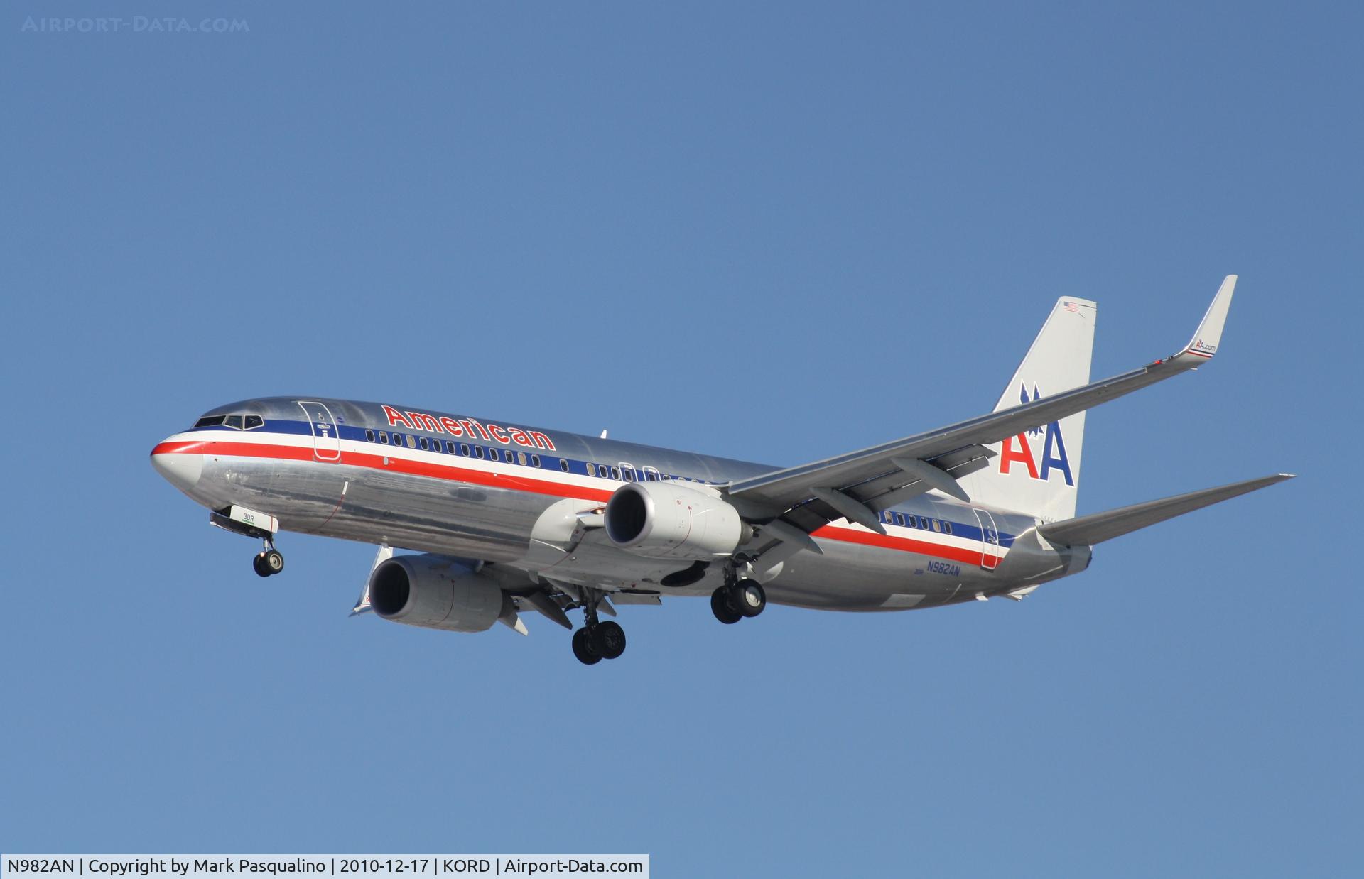 N982AN, 2009 Boeing 737-823 C/N 31067, Boeing 737-800