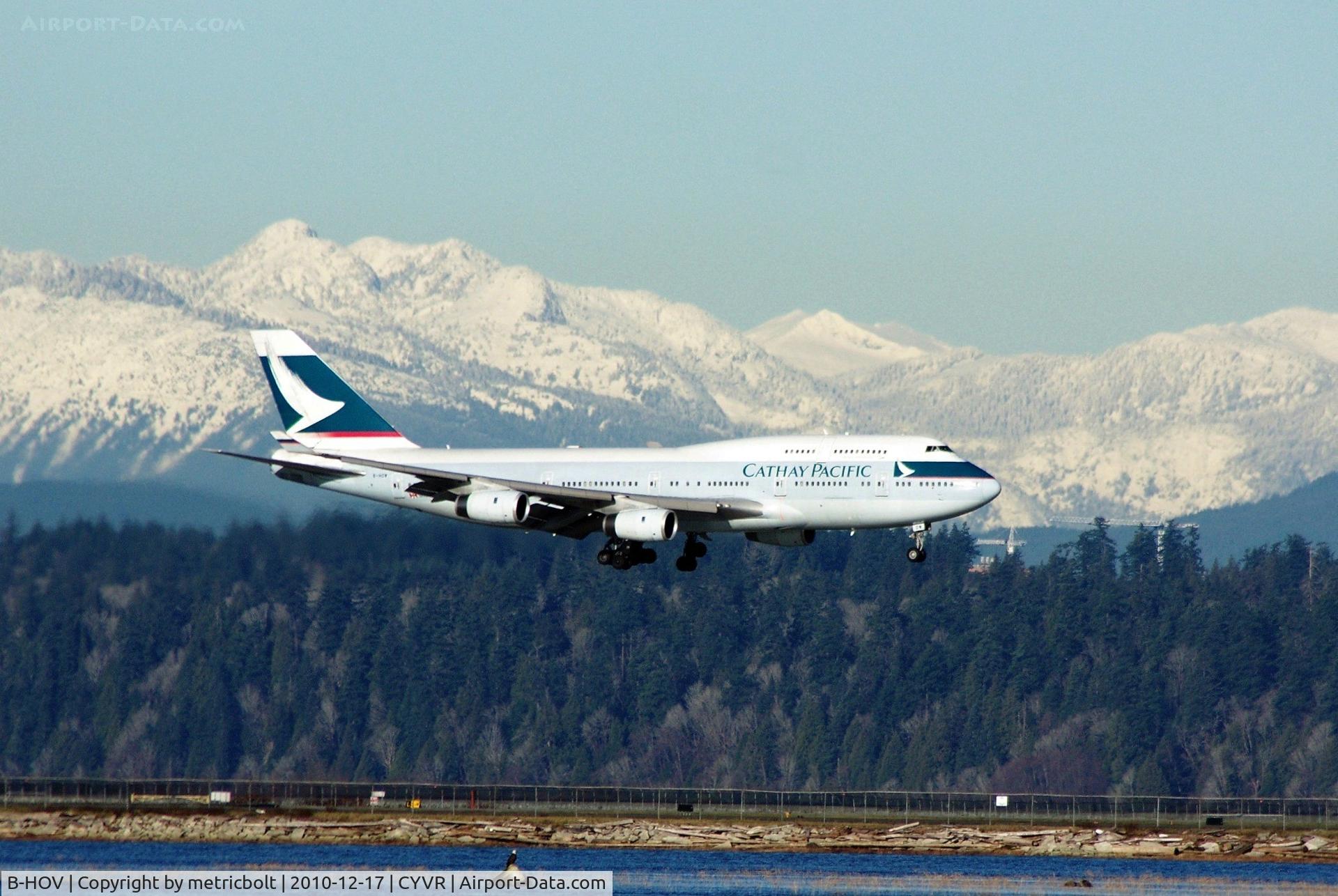 B-HOV, 1991 Boeing 747-467 C/N 25082, Arrival from HKG