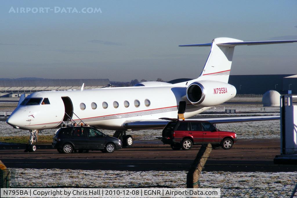 N795BA, 2004 Gulfstream Aerospace GV-SP (G550) C/N 5031, Bank of America Gulfstream G550 on apron Alpha  At Hawarden