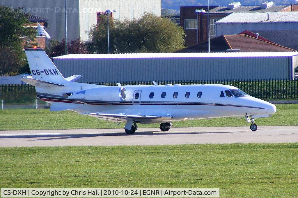 CS-DXH, 2006 Cessna Citation XLS C/N 560-5615, Netjets Citation XLS backtracking before a RW04 departure from Hawarden