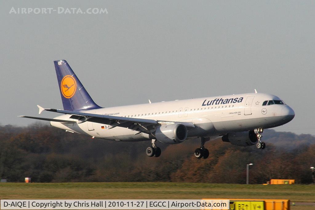 D-AIQE, 1991 Airbus A320-211 C/N 0209, landing on RW05L