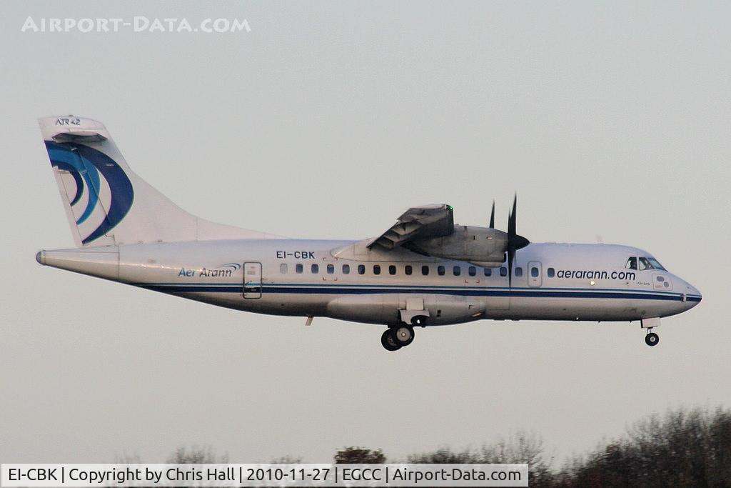 EI-CBK, 1990 ATR 42-300 C/N 199, Aer Arann ATR 42 landing on RW05L