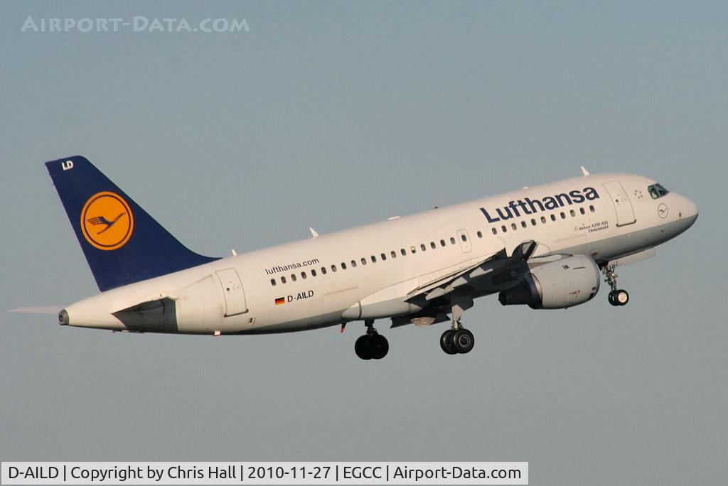 D-AILD, 1996 Airbus A319-114 C/N 623, departing from RW05L