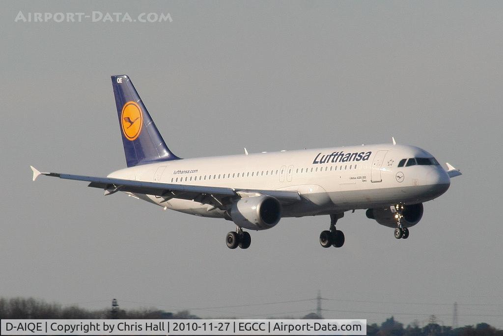D-AIQE, 1991 Airbus A320-211 C/N 0209, on finals for RW05L